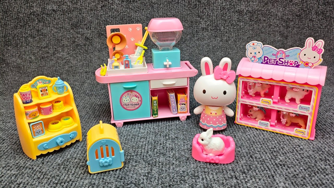 12 Minutes Satisfying With Unboxing Pink Rabbit Shop ASMR ( No Music )