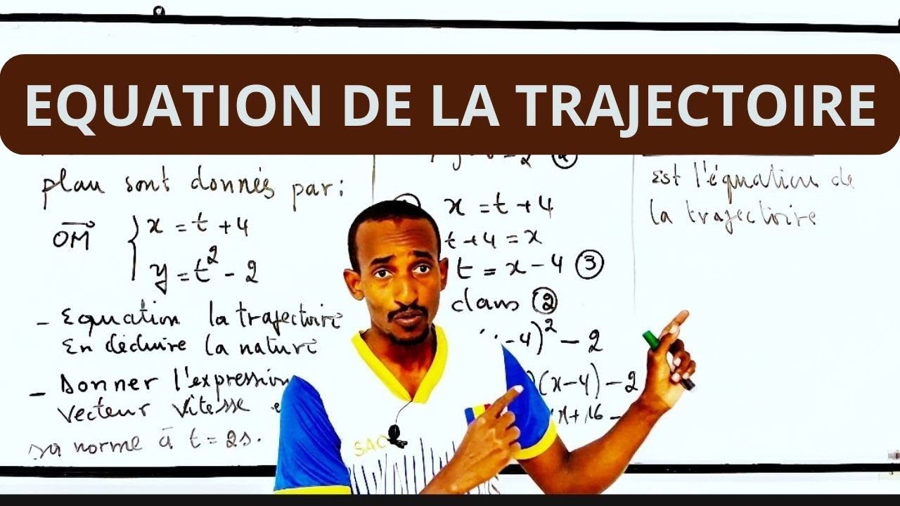 Équation de la trajectoire