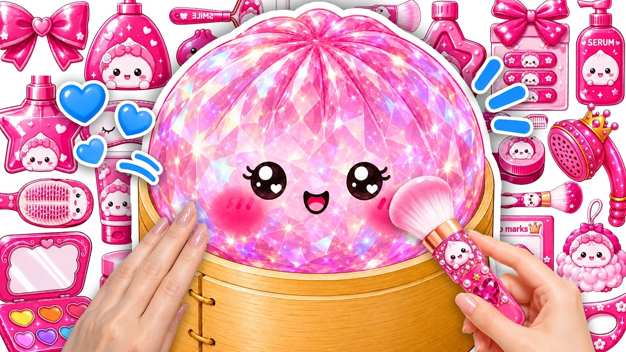 Paper DIY💖Viral Glitter DUMPLING Squishy DIY BLIND BOX Unboxing 🥟 Rare Dumpling Glow Up ASMR | Tana