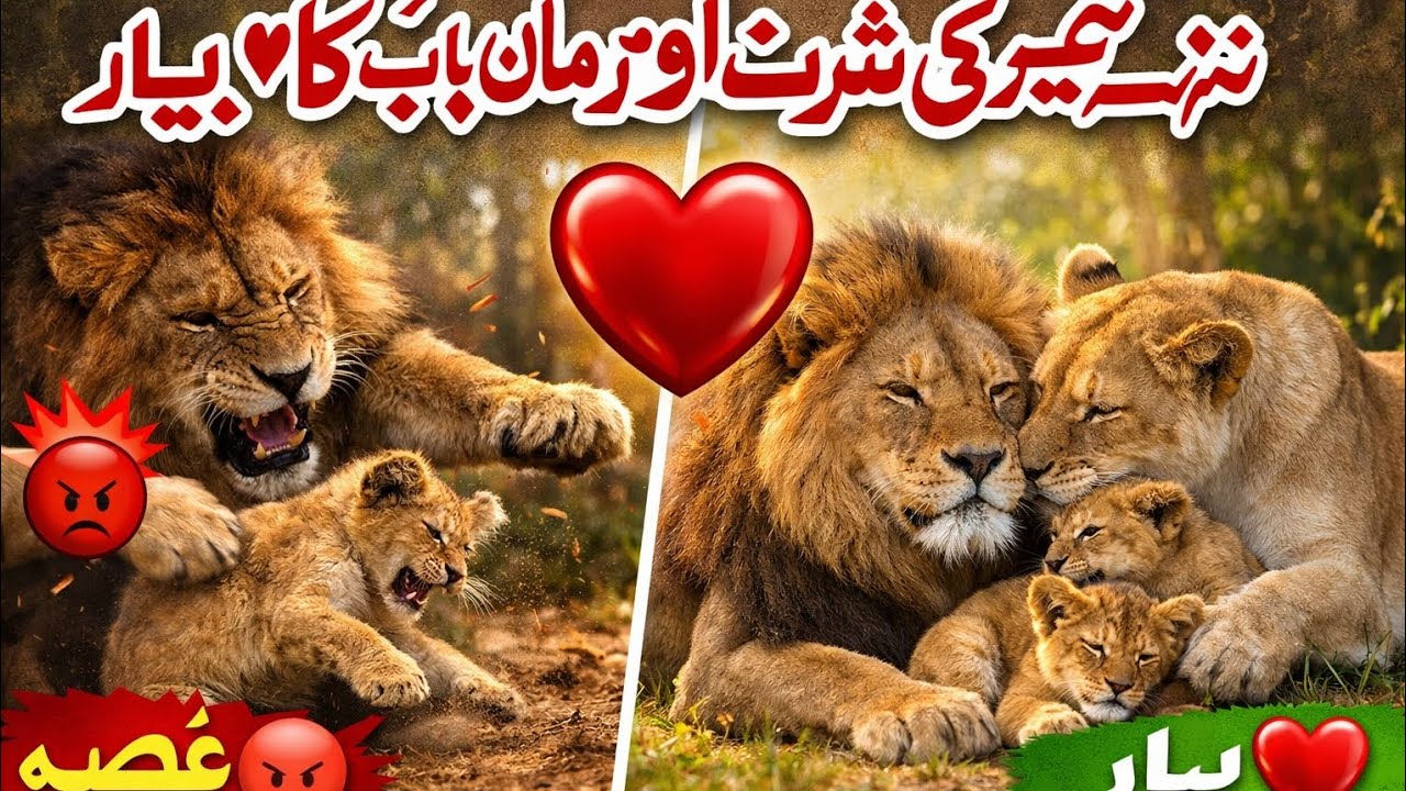 1️⃣ Little Lion&rsquo;s Mischief & Mother&rsquo;s Love 🦁❤️ | Heart Touching Jungle Story