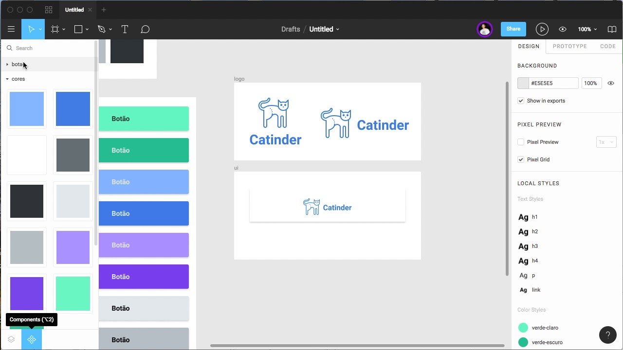 03 - Componentes parte 1 : FIGMA do zero ao avançado!