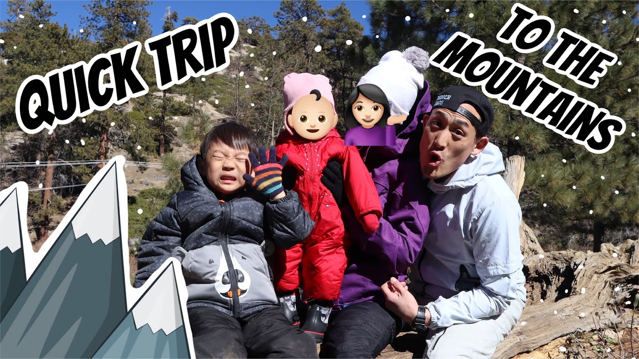 Quick day trip to the mountains! Our first family video!