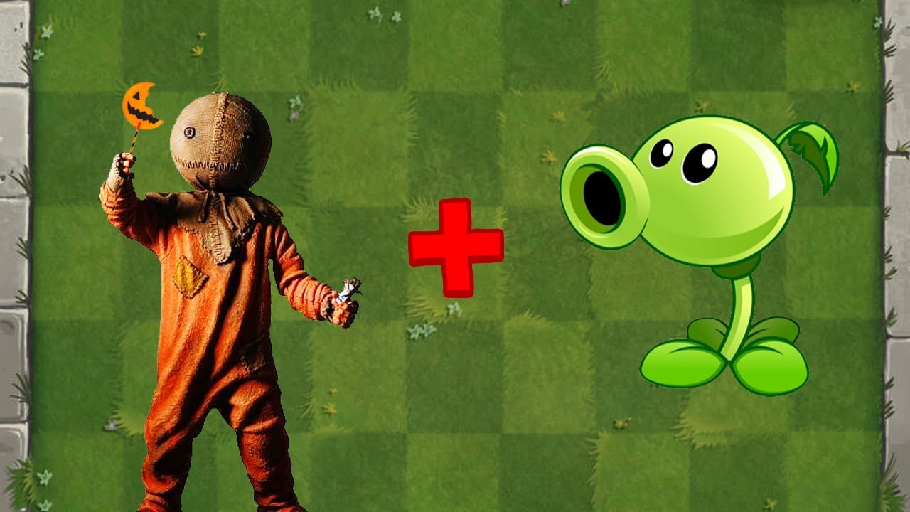 Sam (Trick 'r Treat) + Peashooter Fusion - Plants vs Zombies Animation