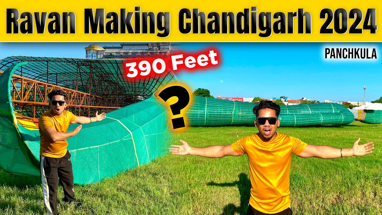 Chandigarh Ravan Making 2025 | Biggest ravan in Chandigarh | Panchkula World Tallest ravan 2025