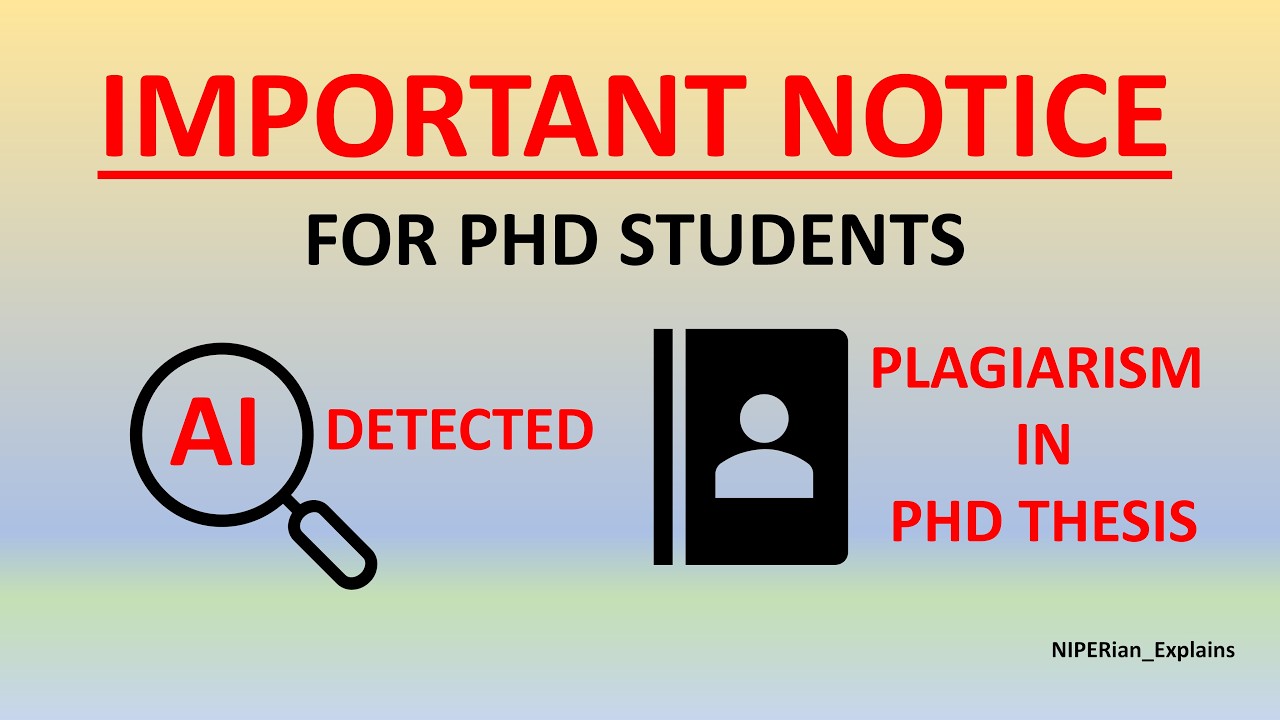 AI Detection and Plagiarism Limit in Ph.D Thesis | UGC Notice 2026