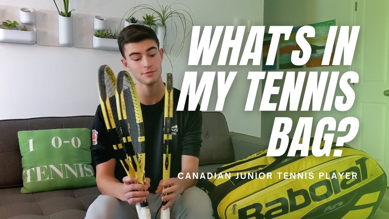 What's In My Tennis Bag? Bag Check With Canadian Junior Tennis Player
