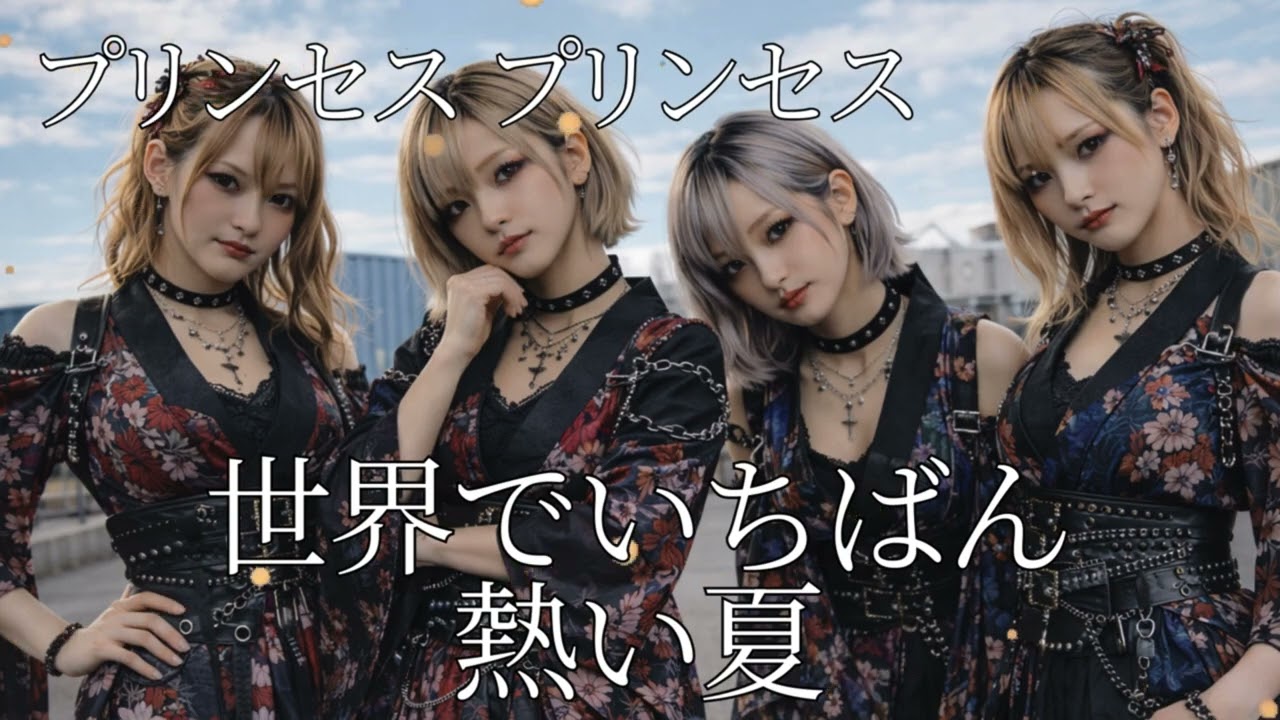 世界でいちばん熱い夏/ プリンセス プリンセス　ギャル達がバンド組んでカバーしてみました【AIGirls Rock Band Symphonic Metal Cover】