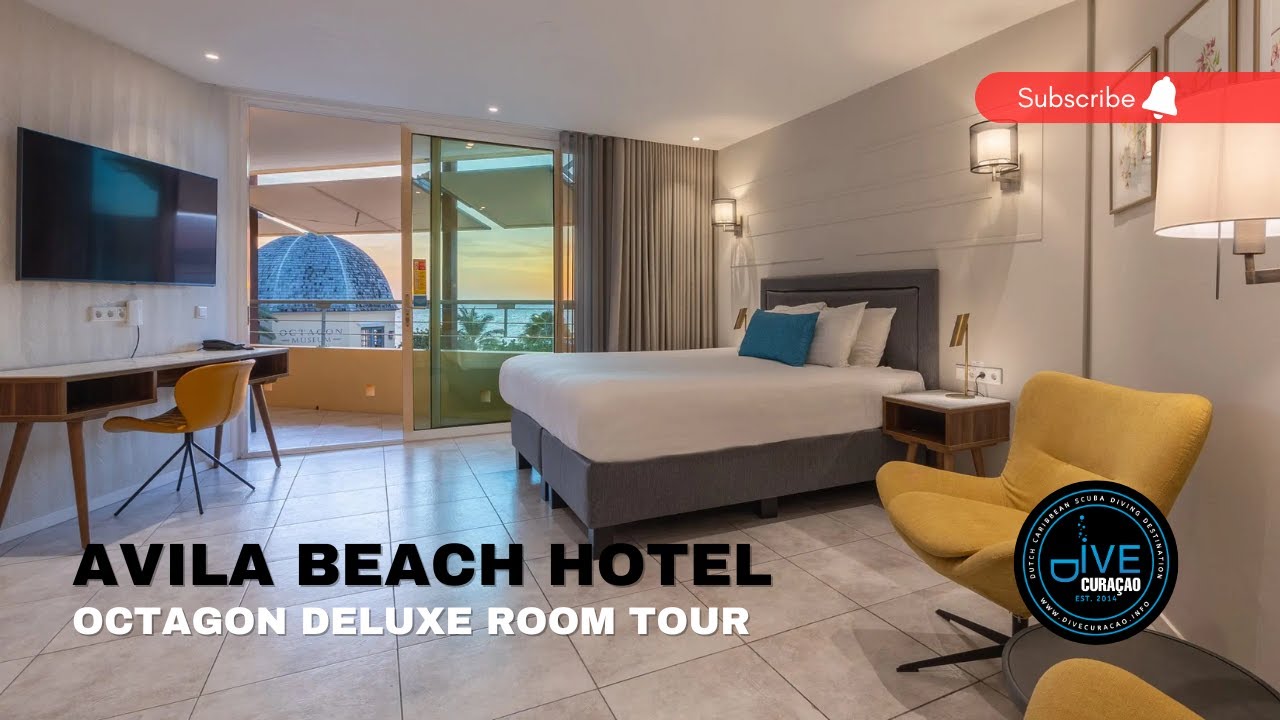 Octagon Deluxe Room Tour at Avila Beach Hotel Curaçao (Filmed in 1080 HD)