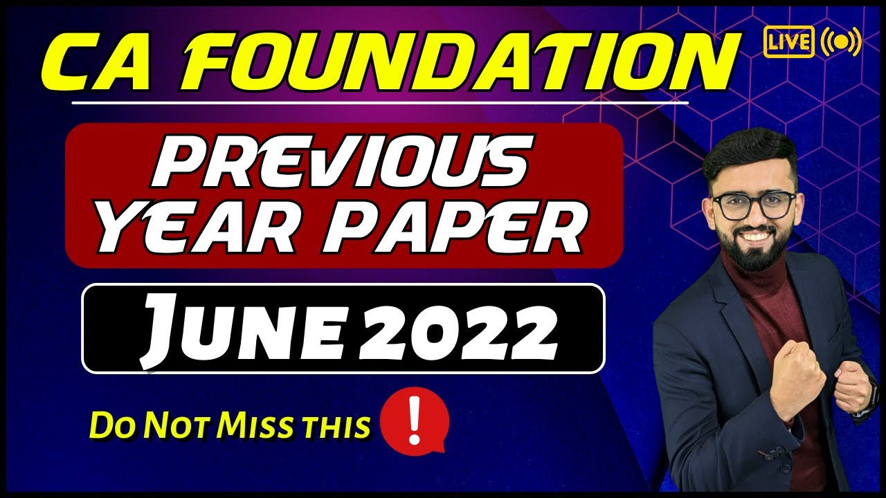 Previous Year Questions - June 2022 | CA Foundation Accounts | CA Hardik Manchanda |