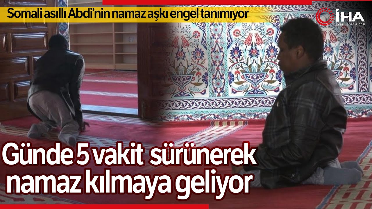 Günde 5 Vakit Sürünerek Camiye Namaz Kılmaya Geliyor