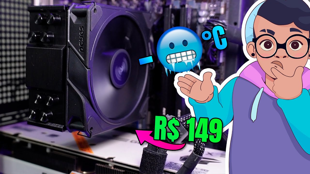 AirCooler Bom e Barato? de 72°C para 50°C no PROCESSADOR com FROST PULSE PCYES!
