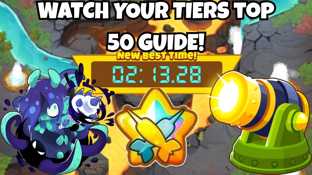 WATCH YOUR TIERS! EASY TOP 50 Guide! BTD6 Race In 02:13.28