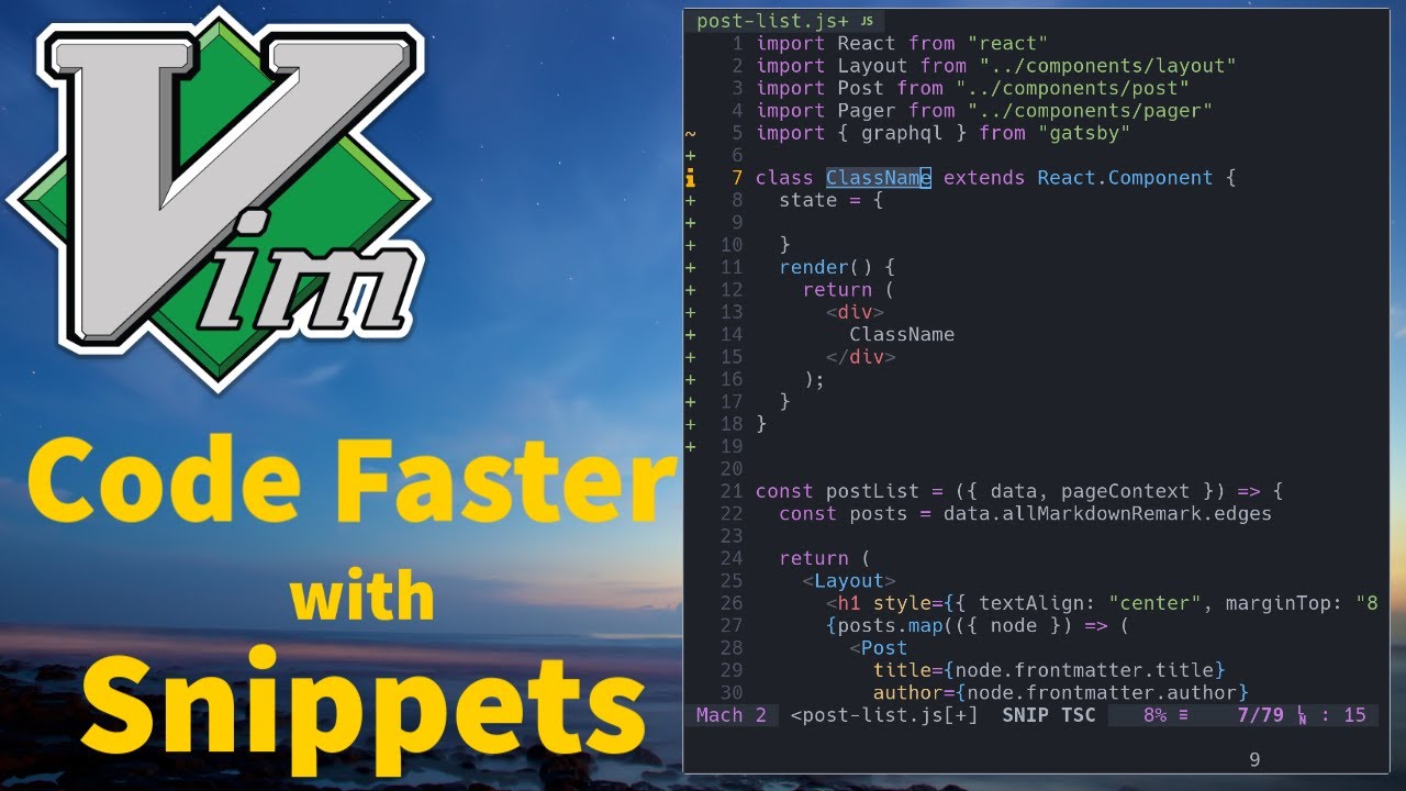 Neovim - Code Faster with Snippets