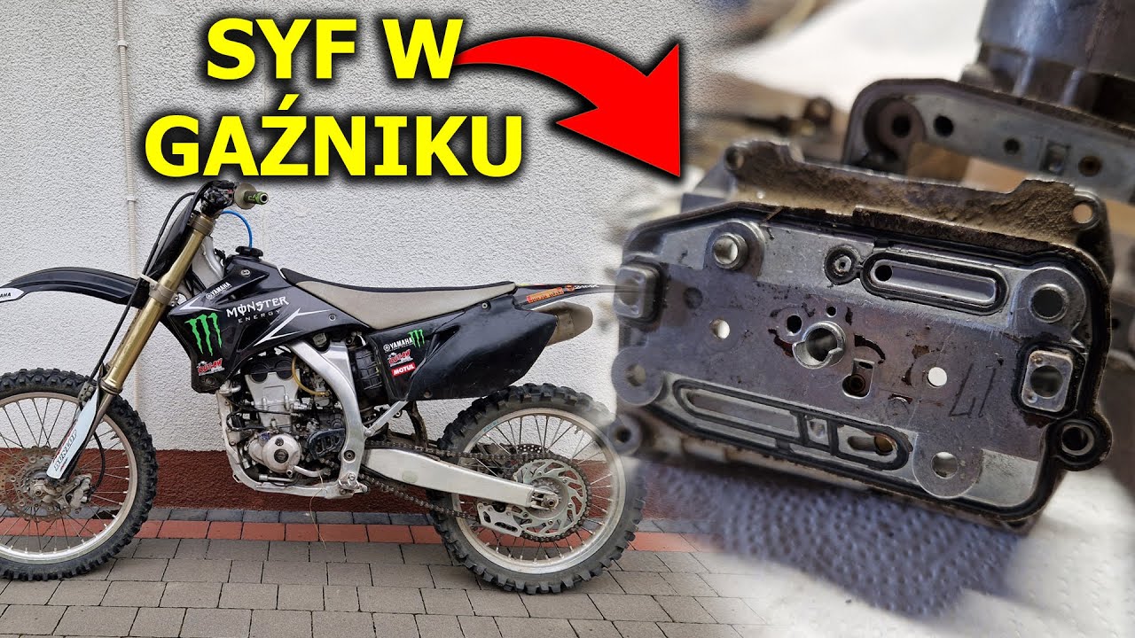 YAMAHA YZF 250 nie r&oacute;wno pracuje, przerywa, nie schodzi z obrot&oacute;w 😨😱