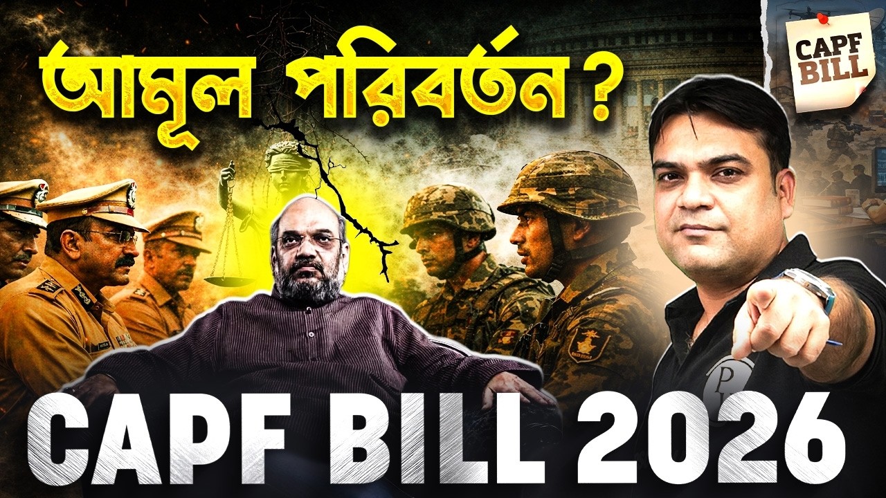 CAPF Bill 2026 Explained 🔥 A Radical Change in Central Armed Police Forces? Full Analysis & Impact
