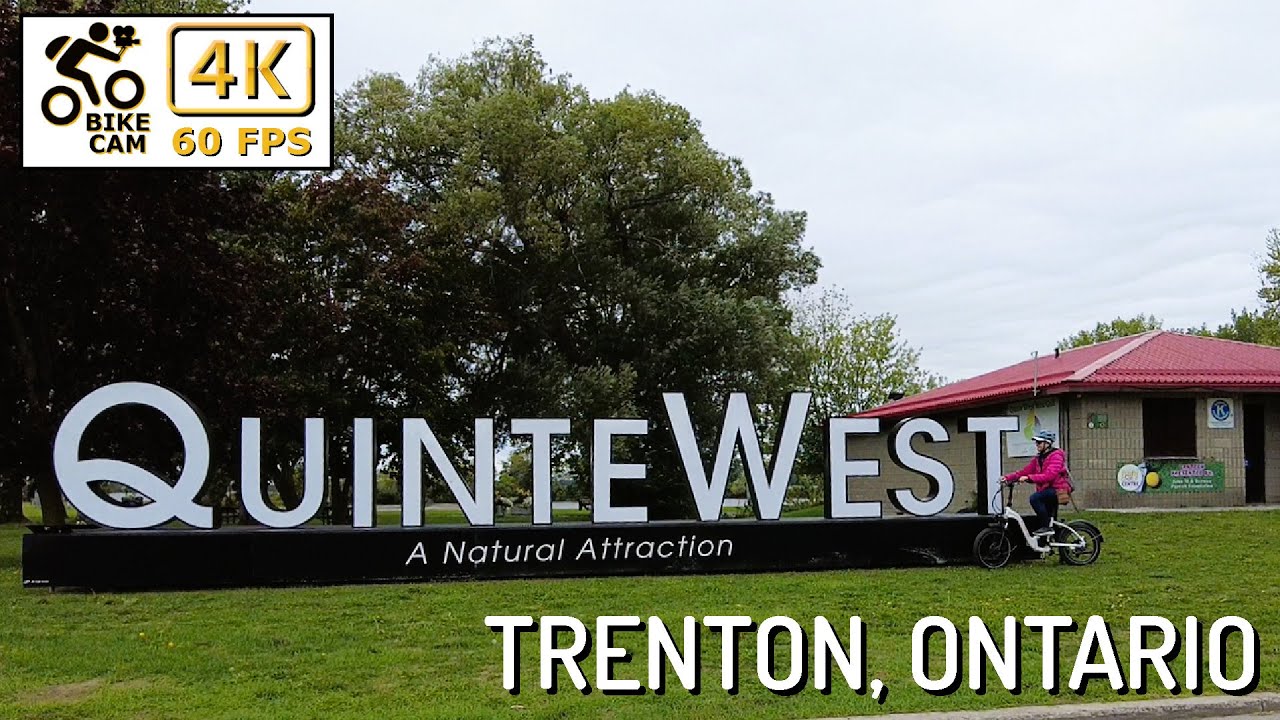 🚴‍♂️ 4K Bike Ride Through Trenton, Ontario! 🛤️ Scenic Waterfront Adventure Awaits 🌊