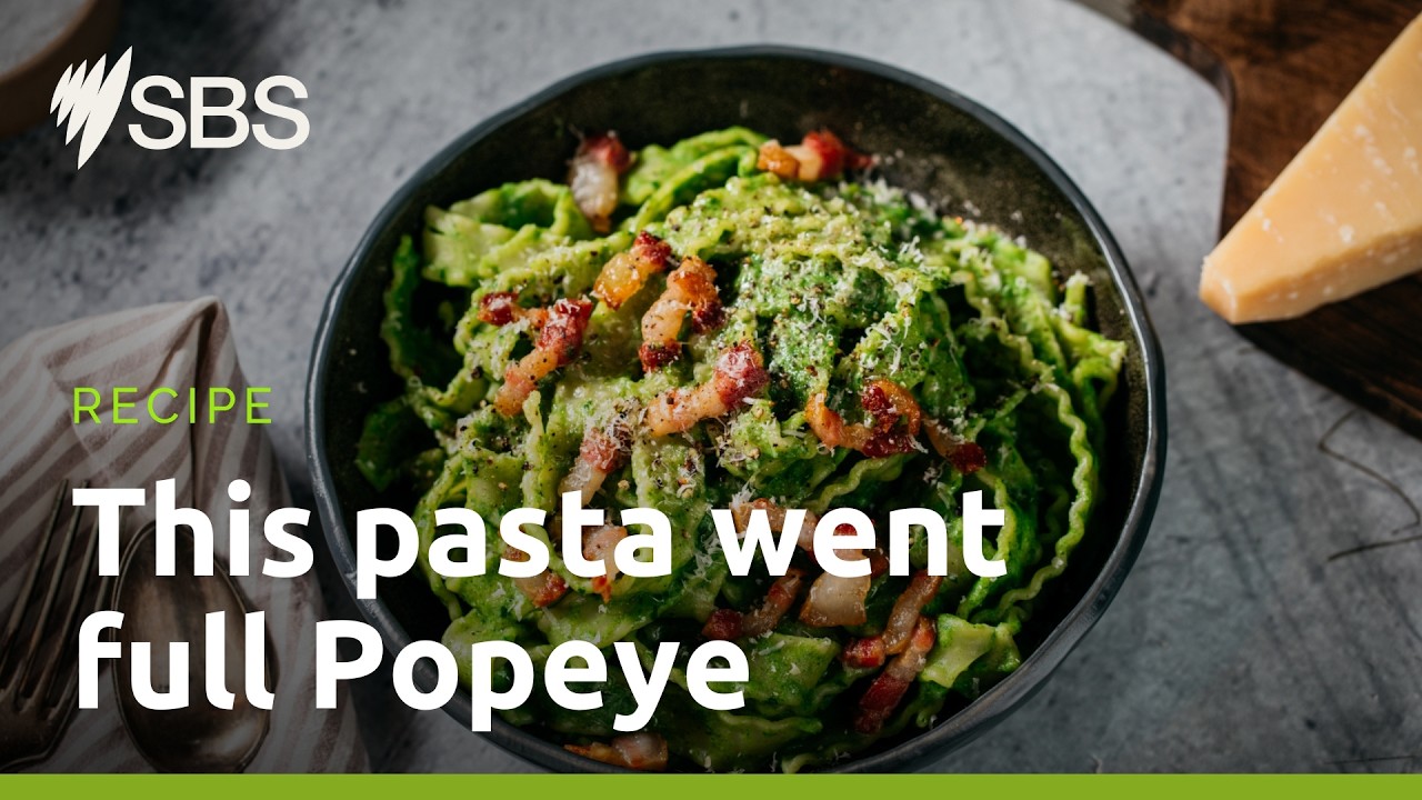 Mafaldine pasta with pea and ham | The Cook Up with Adam Liaw