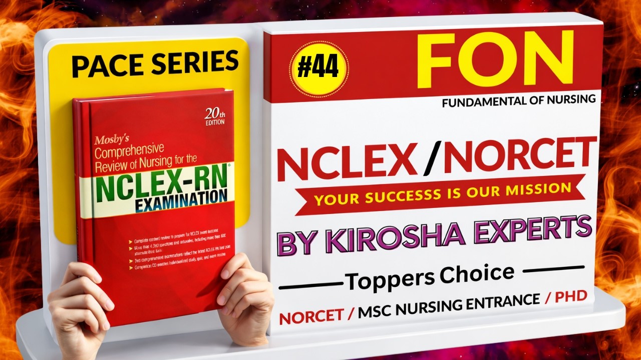 MOSBY Complete Solution | PACE SERIES 44🔥 | Nursing Competitive Exams की Full तैयारी | LIVE 10 PM