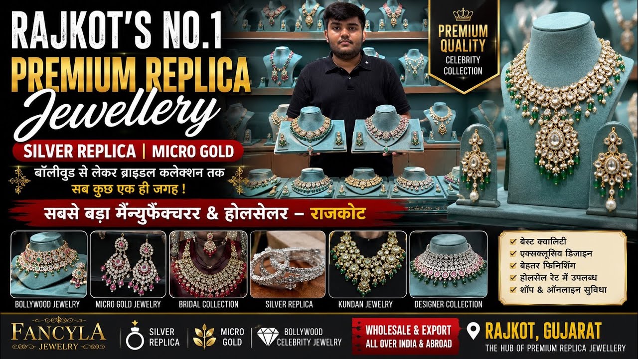  Silver Replica Jewelry in Rajkot, Rajkot Premium Bollywood Celebrity Jewelry, Micro gold Jewelry
