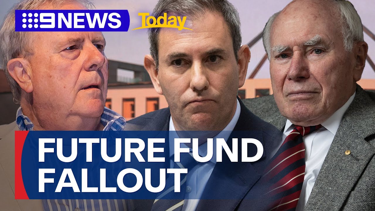 Jim Chalmers accused of 'meddling' in nation's future fund | 9 News Australia