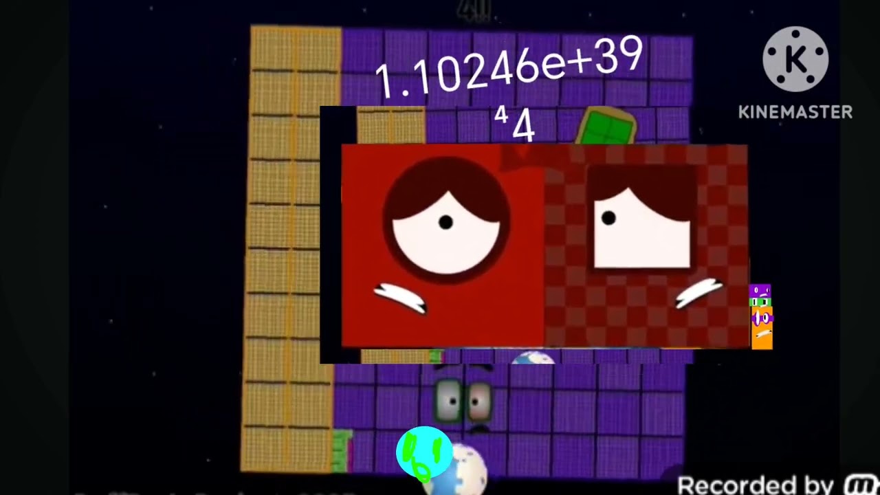 Numberblocks band shelf tetrated
