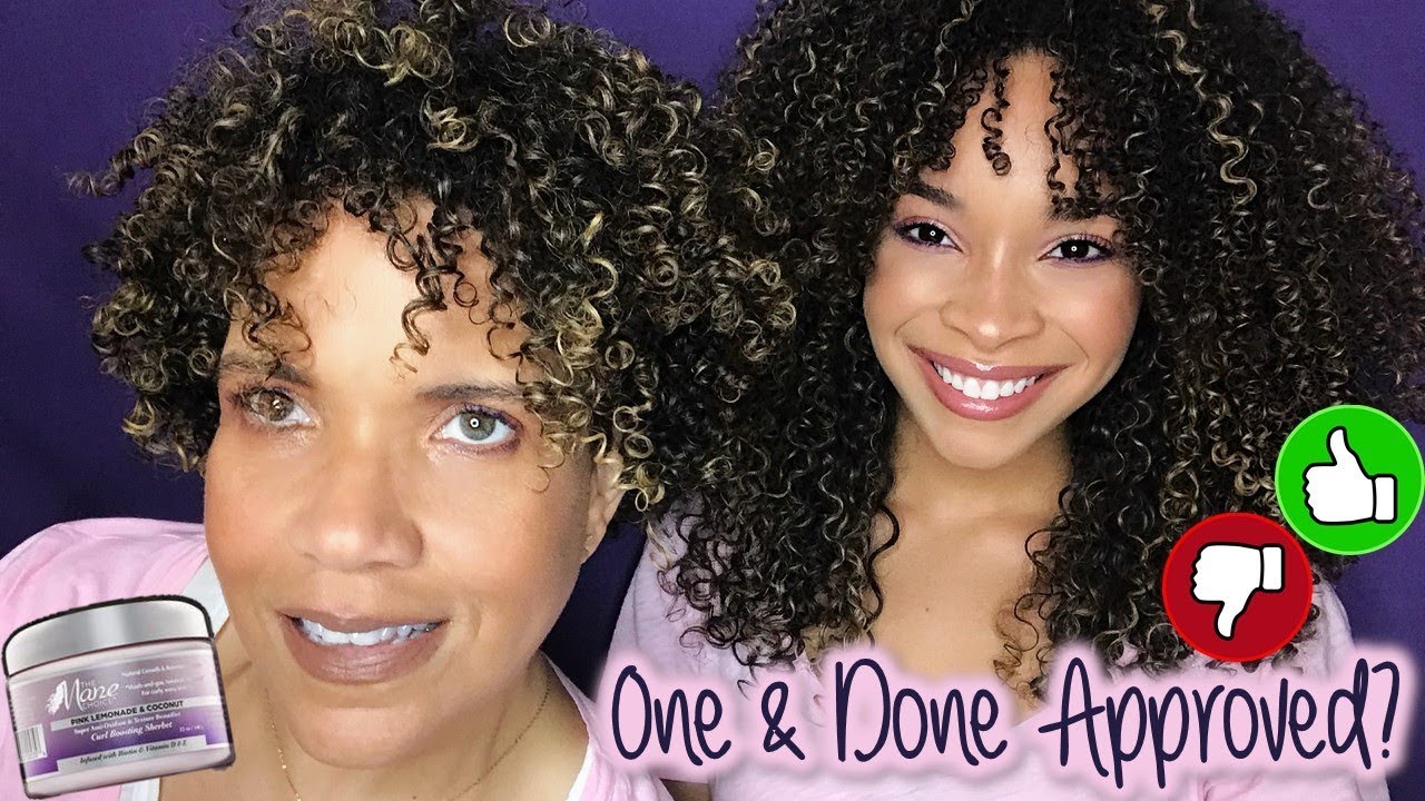 One & Done | The Mane Choice Pink Lemonade & Coconut Curl Boosting Sherbet