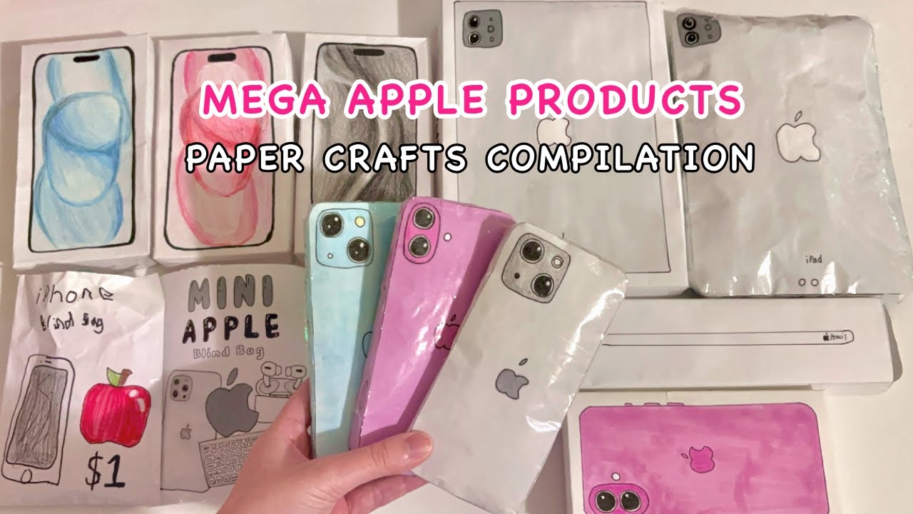 ☁️paper diy☁️ MEGA APPLE PRODUCTS COMPILATION | tutorial | ASMR | 2024 | applefrog