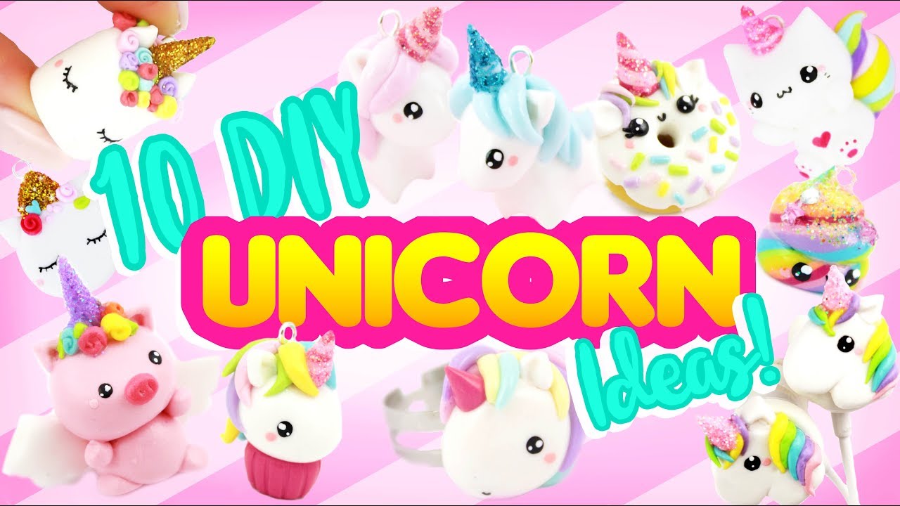 10 DIY UNICORN IDEAS! - Clay Craft Compilation!