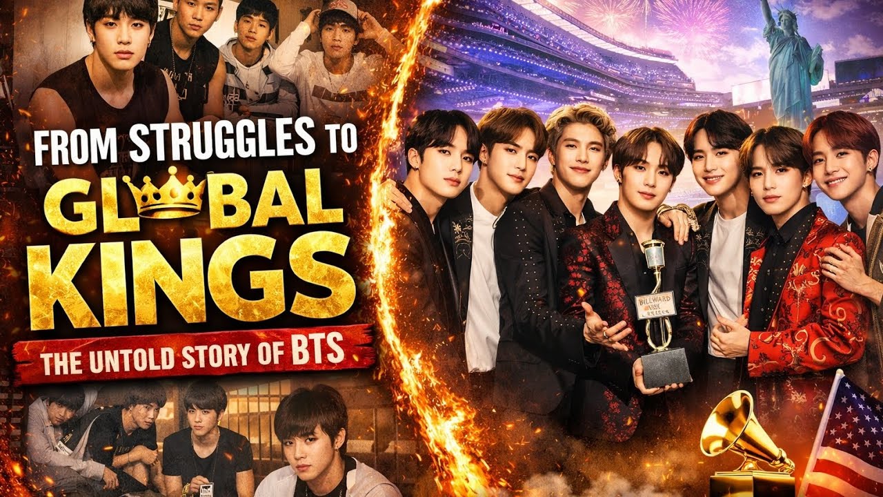 From Struggles to Global Kings 👑🔥 The Untold Story of BTS’ Rise to Worldwide Domination