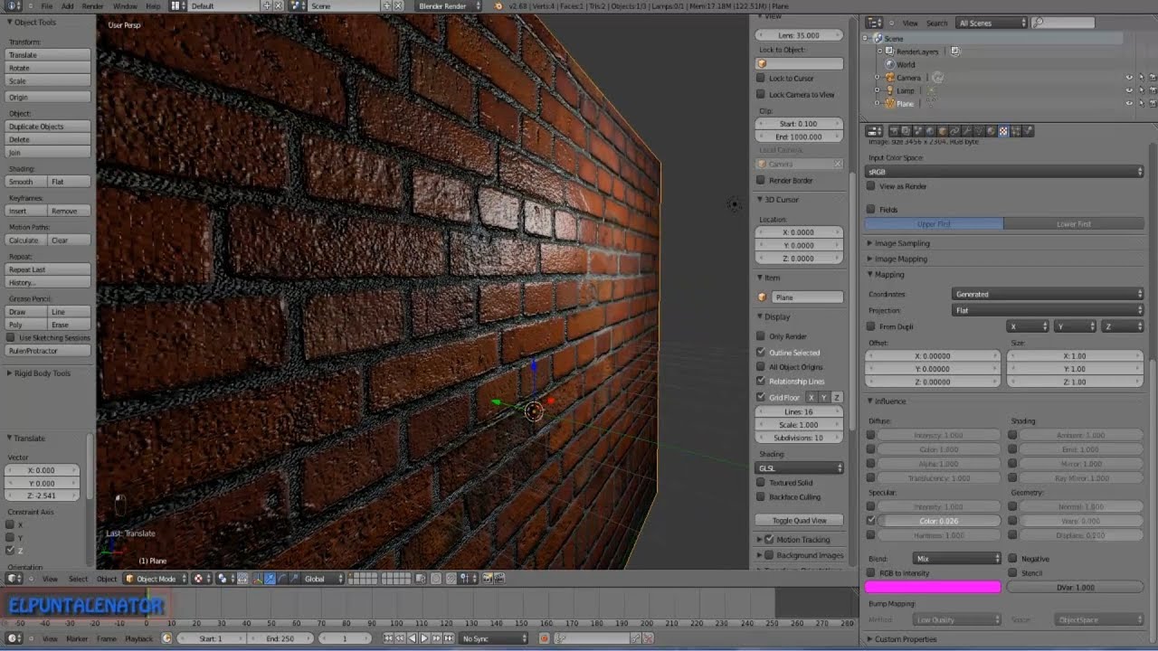 Tutorial texturas specular y normal map en Blender [español]