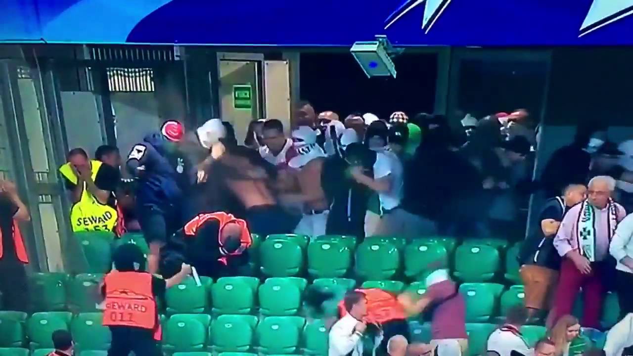 Kibice Legii Warszawa konta ochrona (Legia vs Borussia)