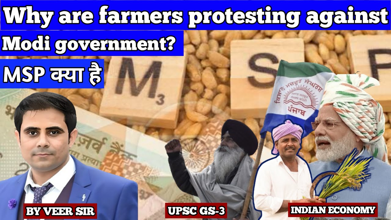 Why are farmers protesting against Modi government | what is MSP #upsc #ias @StudYLoveRVeeR