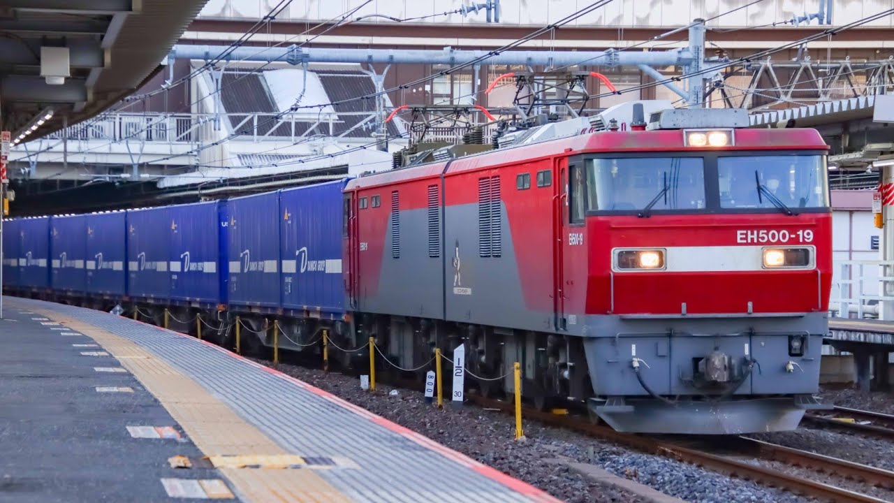 【貨物列車】【EH500 金太郎】【カンガルーライナーSS60】 EH500-19 牽引 貨物列車 4059レ カンガルーライナーSS60 2021年3月26日 大宮駅
