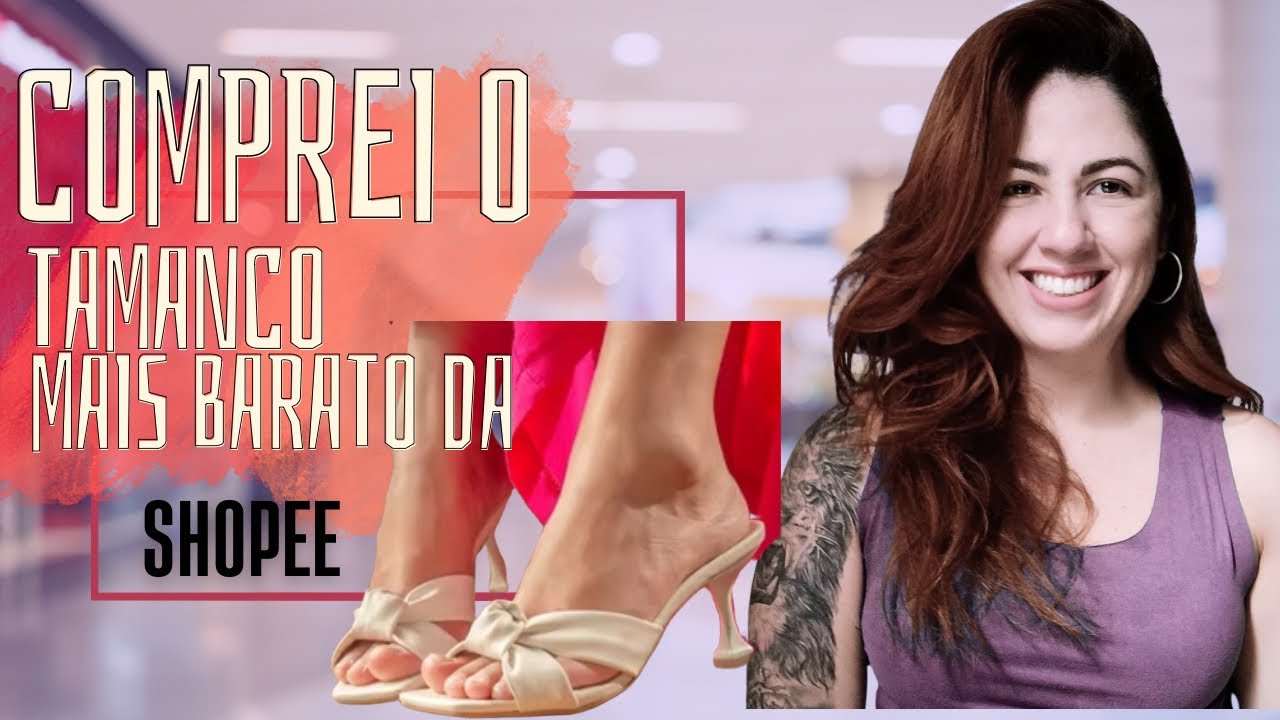 💰COMPREI A SANDÁLIA MAIS BARATA DA SHOPEE $$$$$ / ￼Sandália feminina Tamanco Stessy Salto Taça
