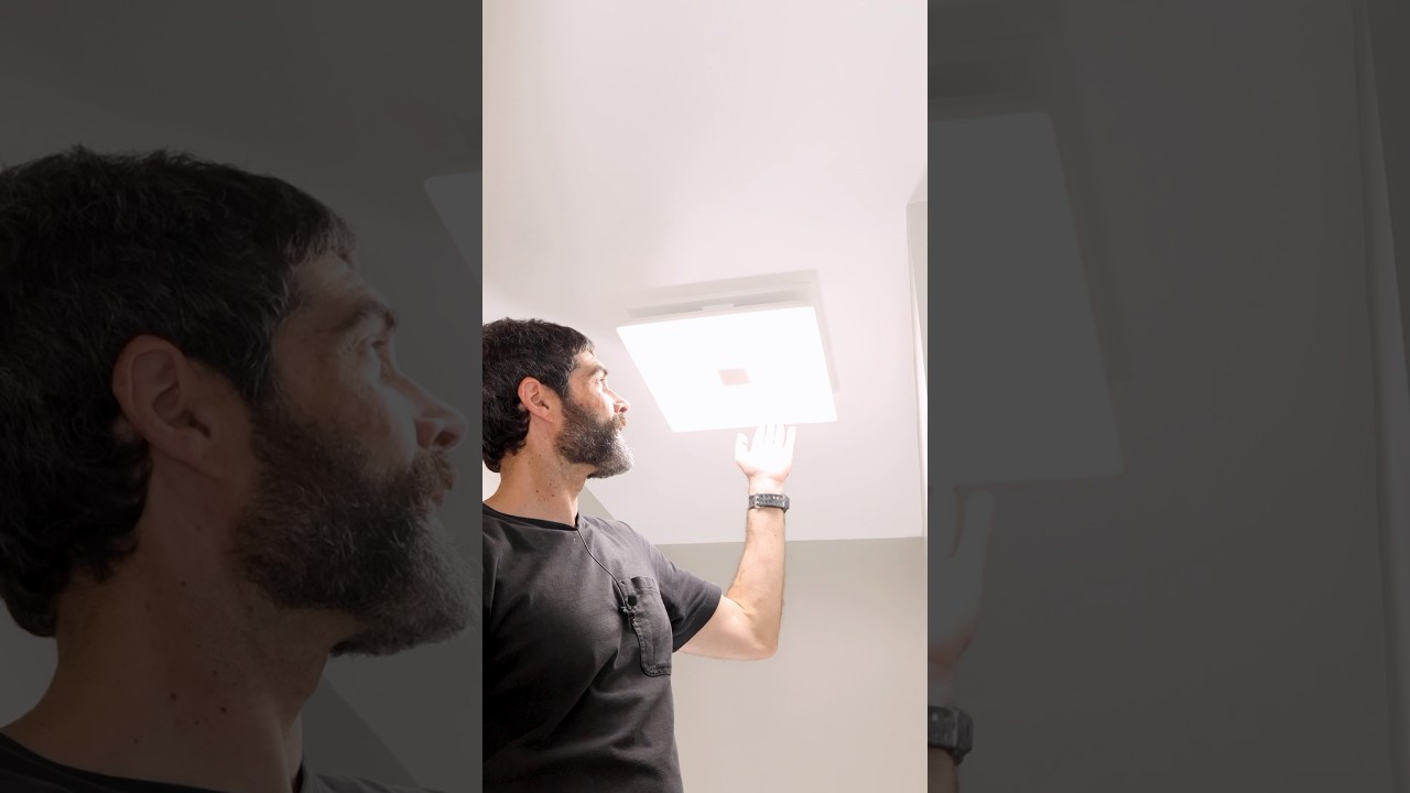 Panasonic LED Bathroom Exhaust Fan Tips - #shorts #exhaustfan #homerepairtutor #brandpartner