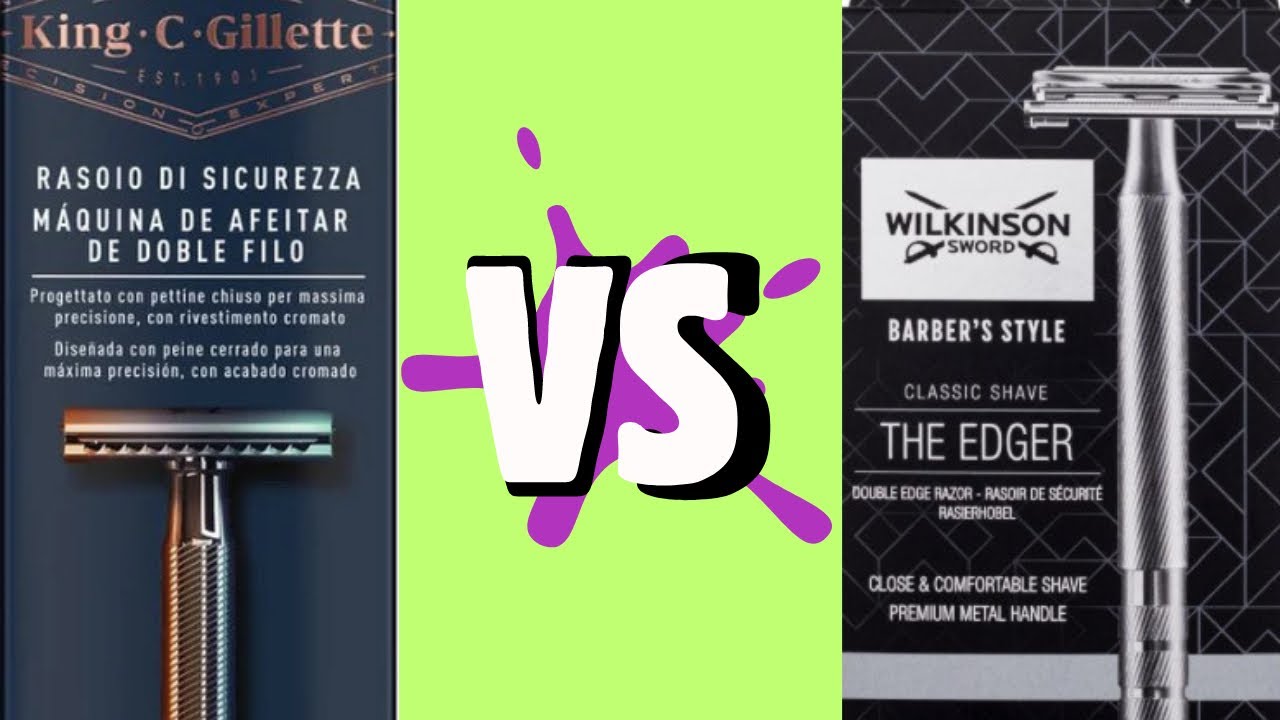 King C. Gillette VS Wilkinson - The Edger  🤔🤔🤔