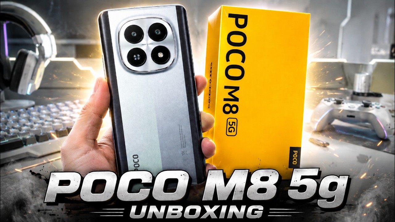 Xiaomi POCO M8 5G Unboxing | Hands-On, Antutu, Design, Unbox, Camera Test