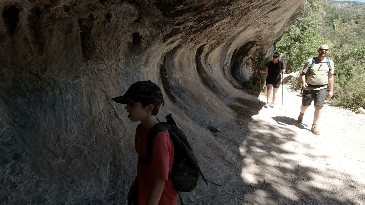 Wanderung Gorges Du Verdon - Coloir Samson - Tunnel du Baou - Runde von Rougon