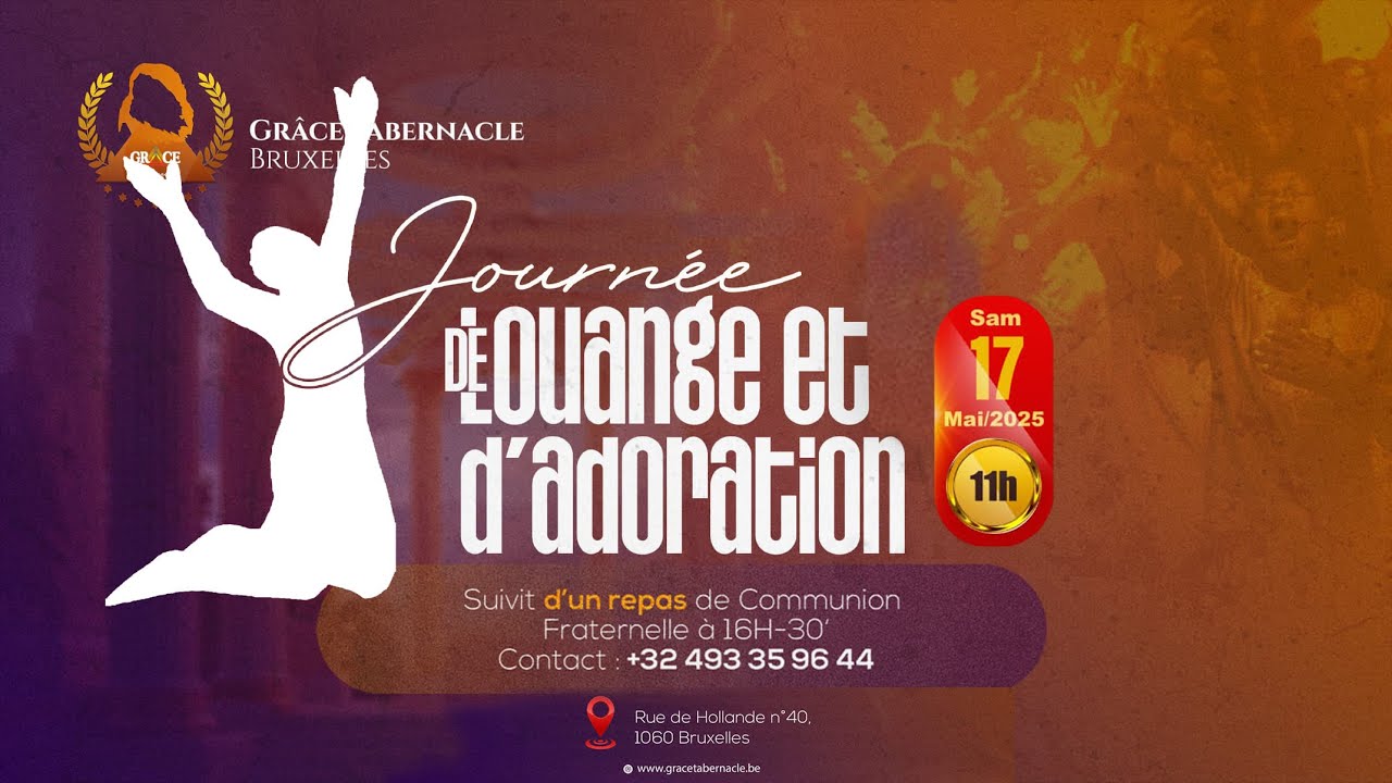 JOURNÉE DE LOUANGE ET D'ADORATION  - Samedi 17/05/2025