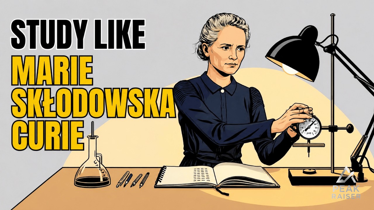 How to Study Like Marie Curie (The System Behind Her Genius)