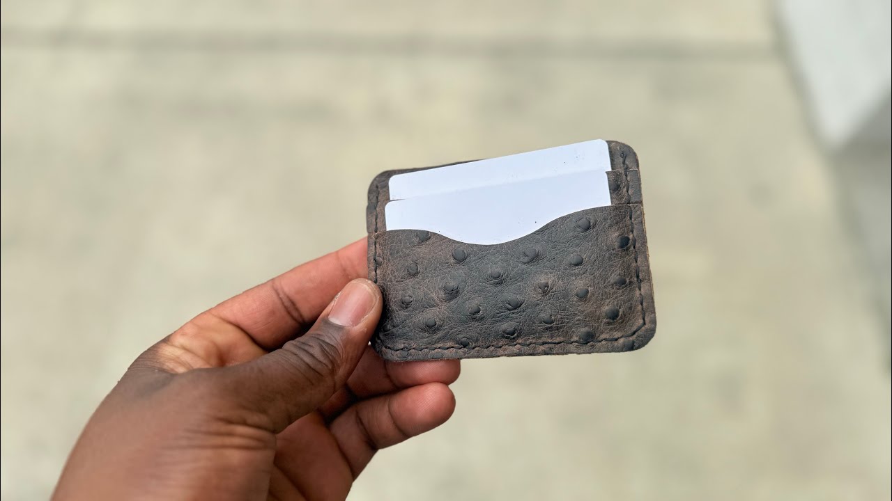 Making a minimal wallet ( The “Novice”) Ostrich 