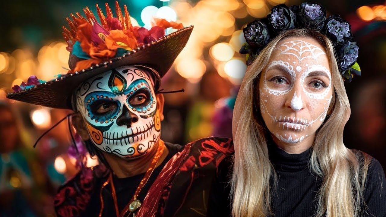 🇲🇽 RUSA IMPRESIONADA con DESFILE de CATRINAS en MÉXICO 😱