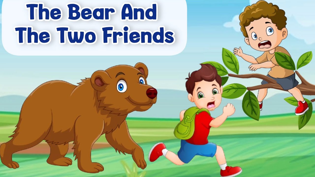 Two Friends And A Bear Story | Story In English | Moral Story | Short Story | Stories for Kids