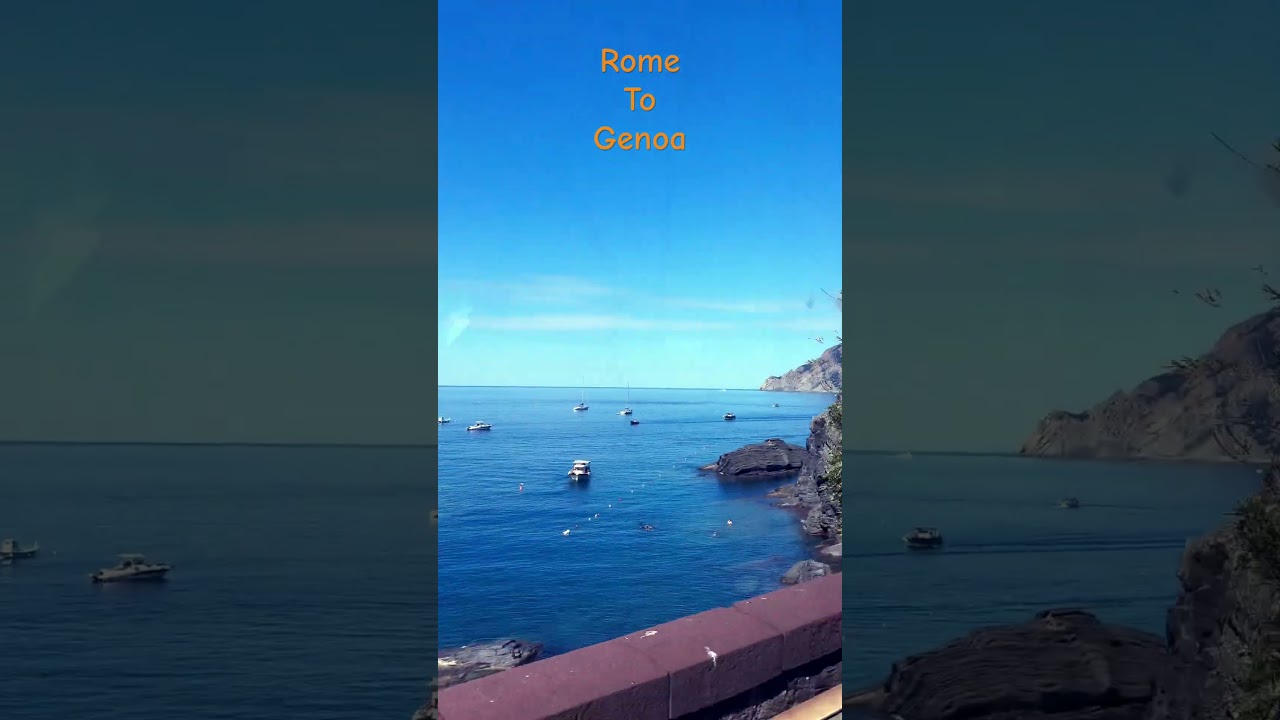 Super fast train from Rome to Genoa - Italy