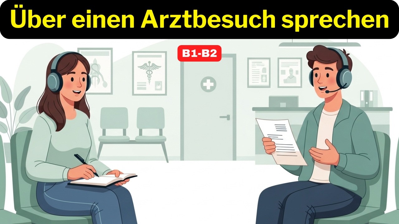 Über einen Arztbesuch sprechen: Deutsch Lernen für den Alltag | B1–B2 Hörverstehen & Gespräche