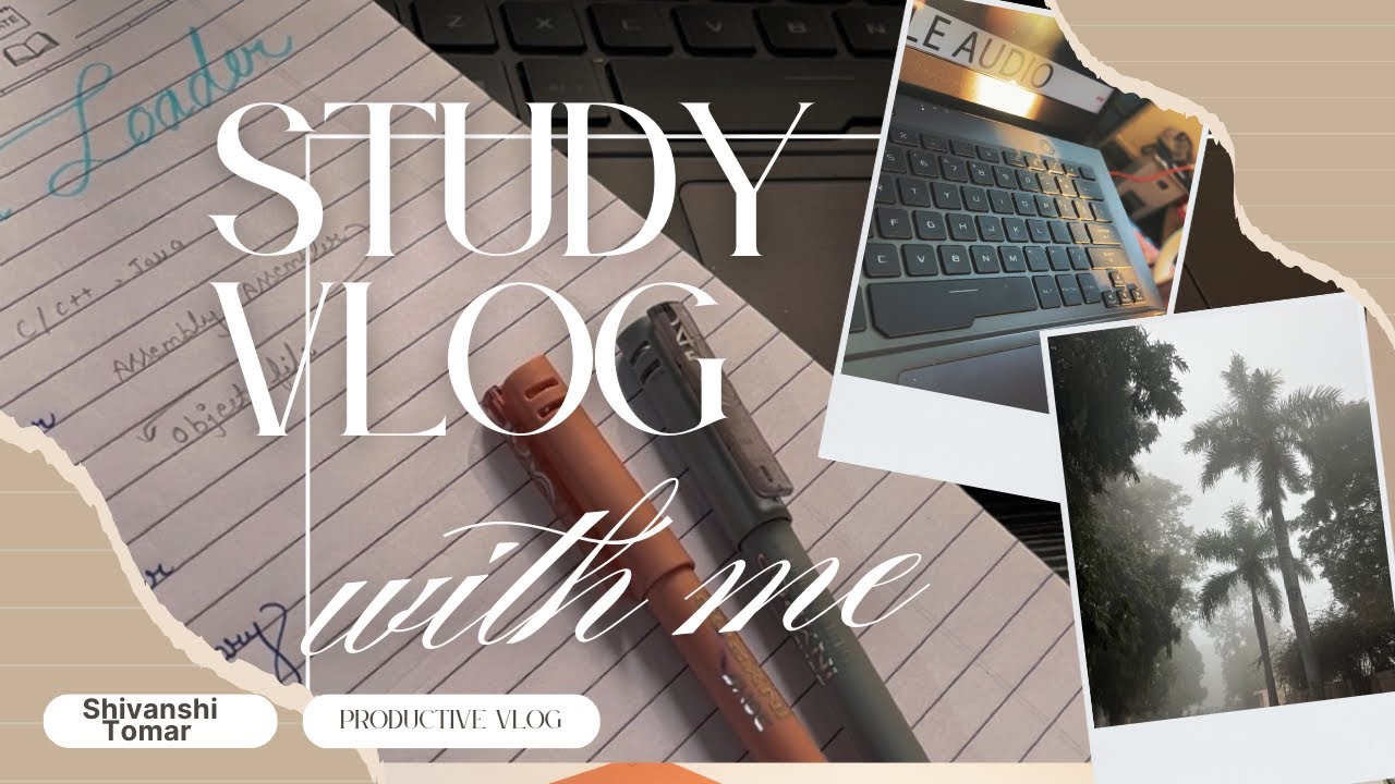 A Productive Day in My Life ☘️| Daytime Study Vlog || CS student 💻