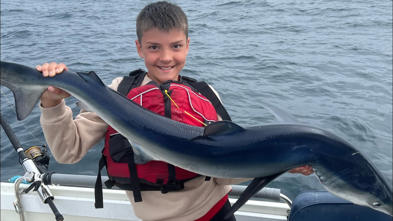 Catching Blue Sharks with My Dad – Epic Day on the Water out of Youghal