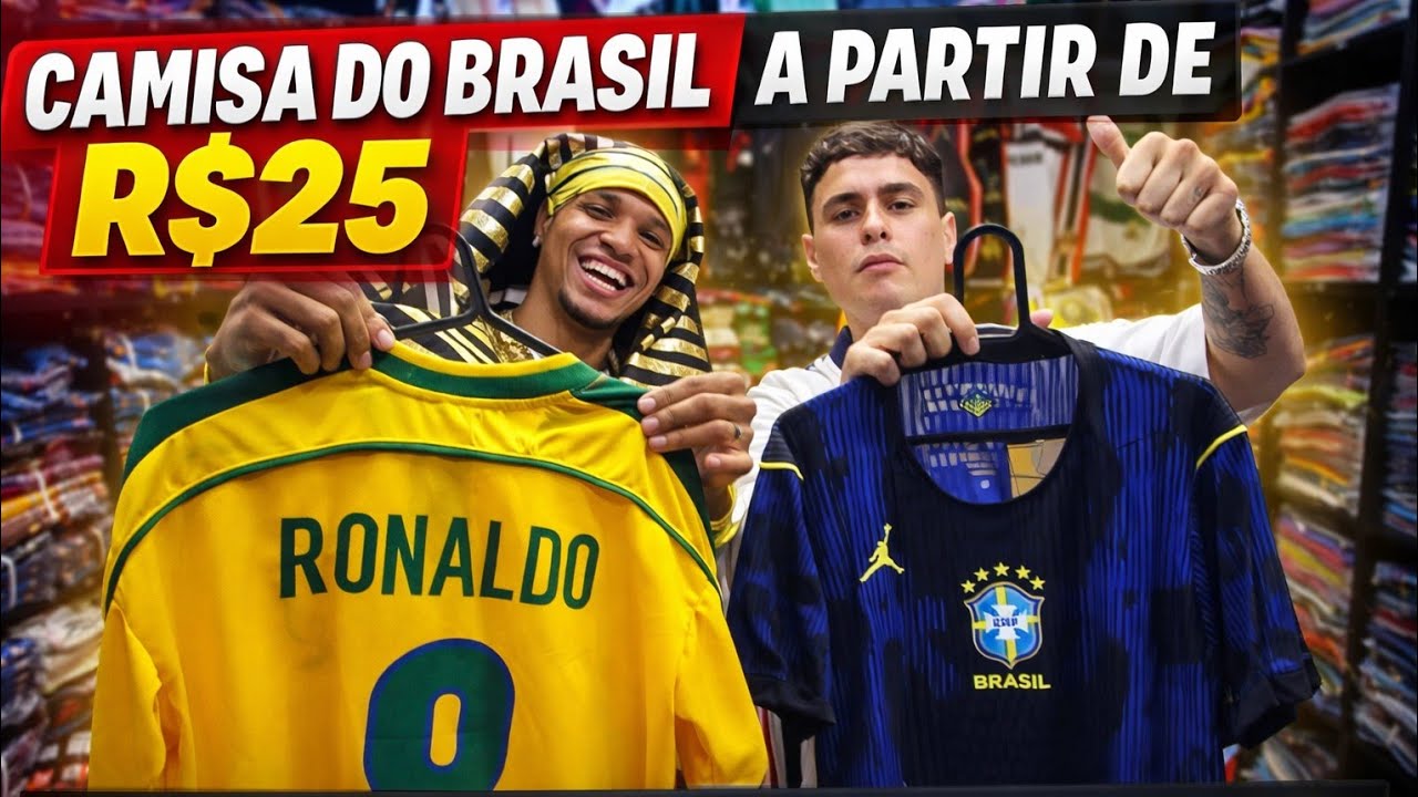 ESSA CAMISA DO BRASIL TÁ VOANDO NO ATACADO 🇧🇷 | R$25 NO BRÁS PRA REVENDER