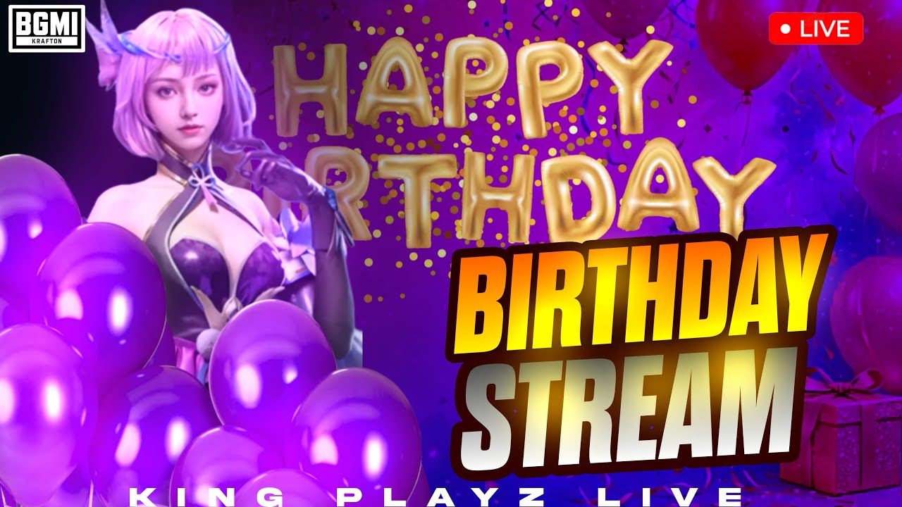 BIRTHDAY SPECIAL STREAM 💕|| BGMI LIVE|| Road To 2K || 