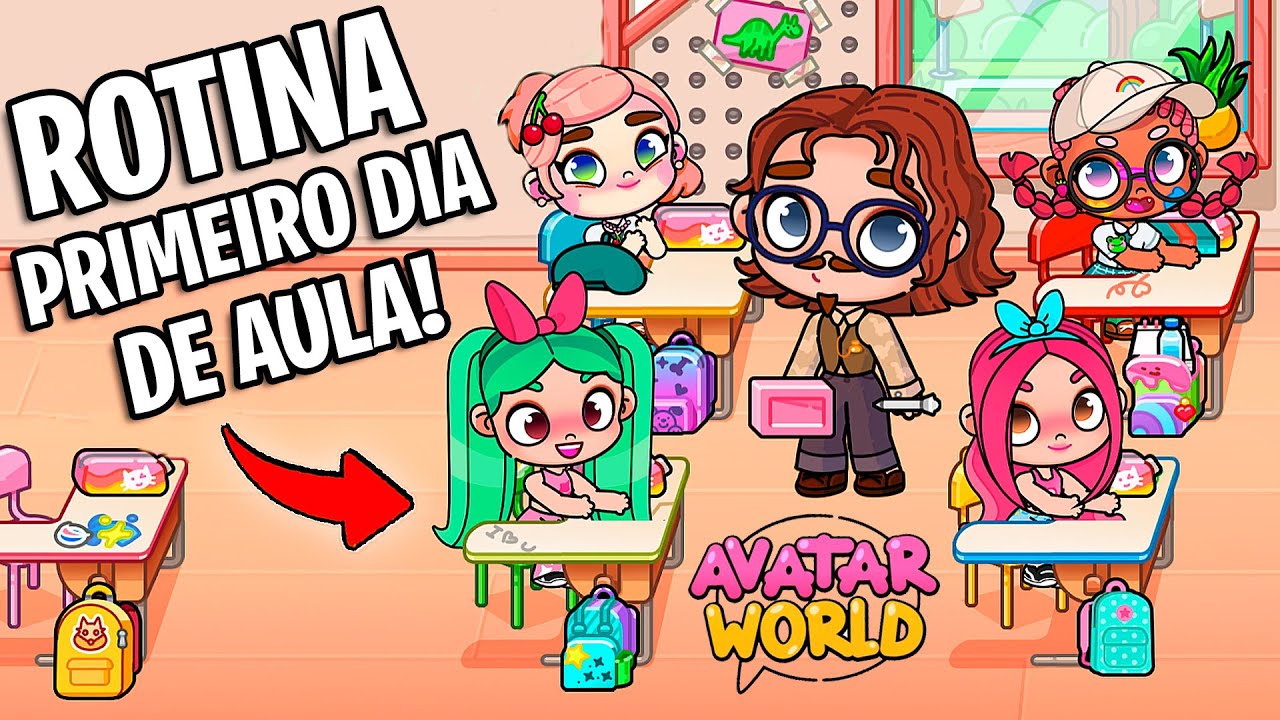ROTINA do MEU PRIMEIRO DIA de AULA | HISTORINHAS AVATAR WORLD